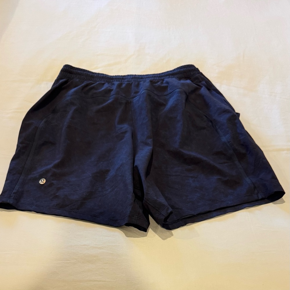 lululemon athletica Unlined Men's Athletic Shorts - Dark Blue - M - Picture 2 of 3